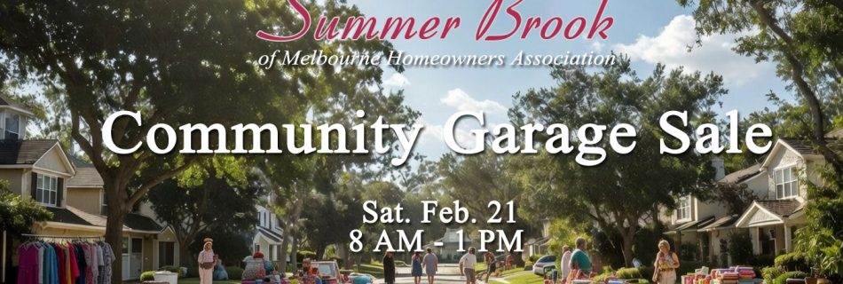 Summer Brook Community Garage Sale- 2-21-26